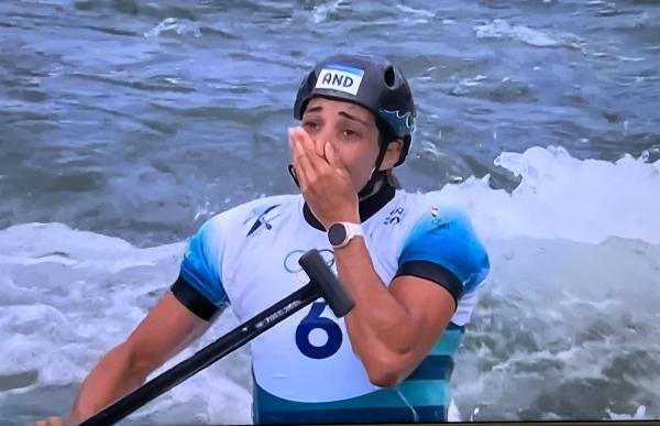 Monica Doria a la final de canoa París